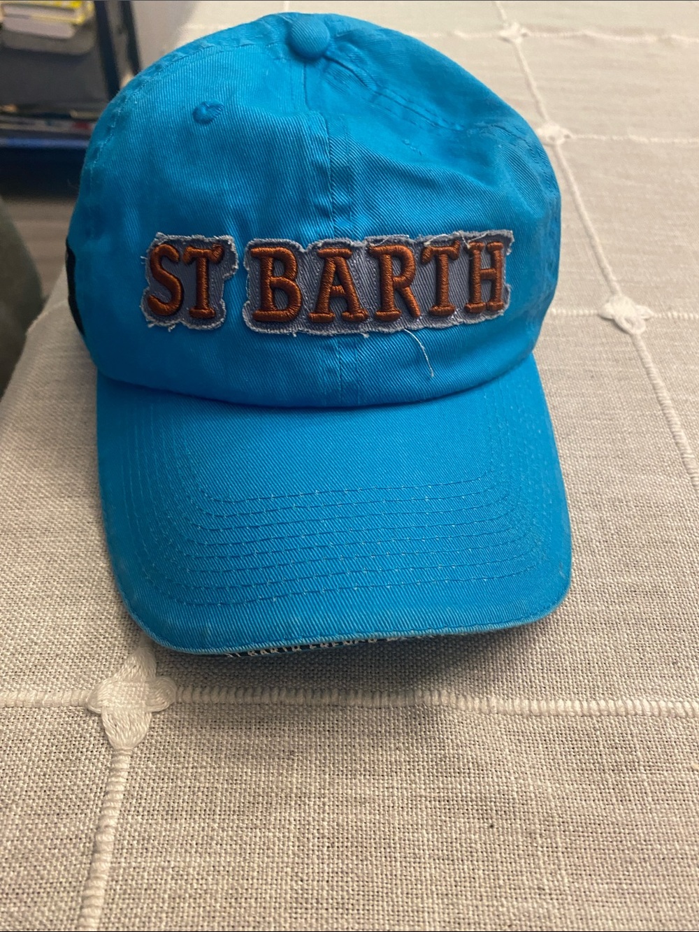 St. Barth Embroidered Turquoise Baseball Cap